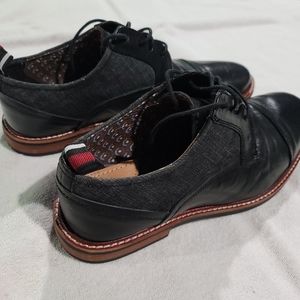 Ben Sherman leather + fabric oxfords